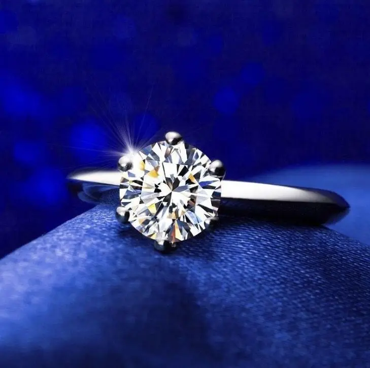 1 Carat Radiant Geometry Adjustable Rhinestone Ring gallery image 3