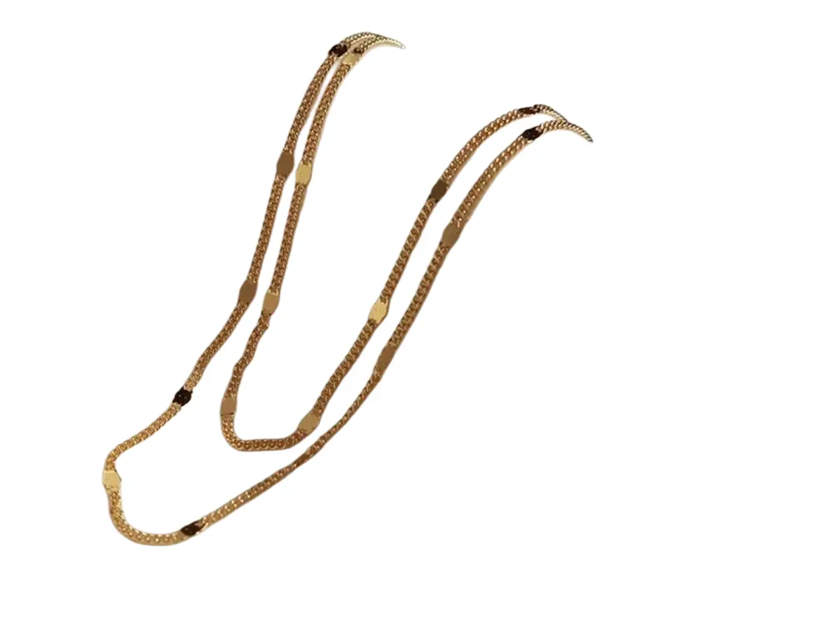 925 Sterling Silver Solid Color Chain Necklace for Women, Simple Elegant - Silver gallery image 1