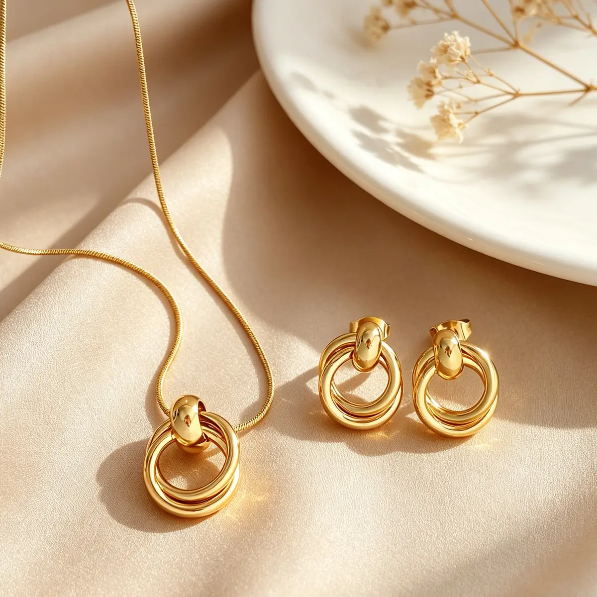 18K Gold Plated Irregular Snake Chain Necklace for Women in Stainless Steel - Silver gallery image 2