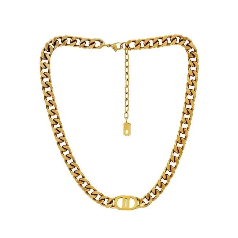 Luxury Gold Cuban Link Necklace & Bracelet Matching Jewelry Set gallery image 5
