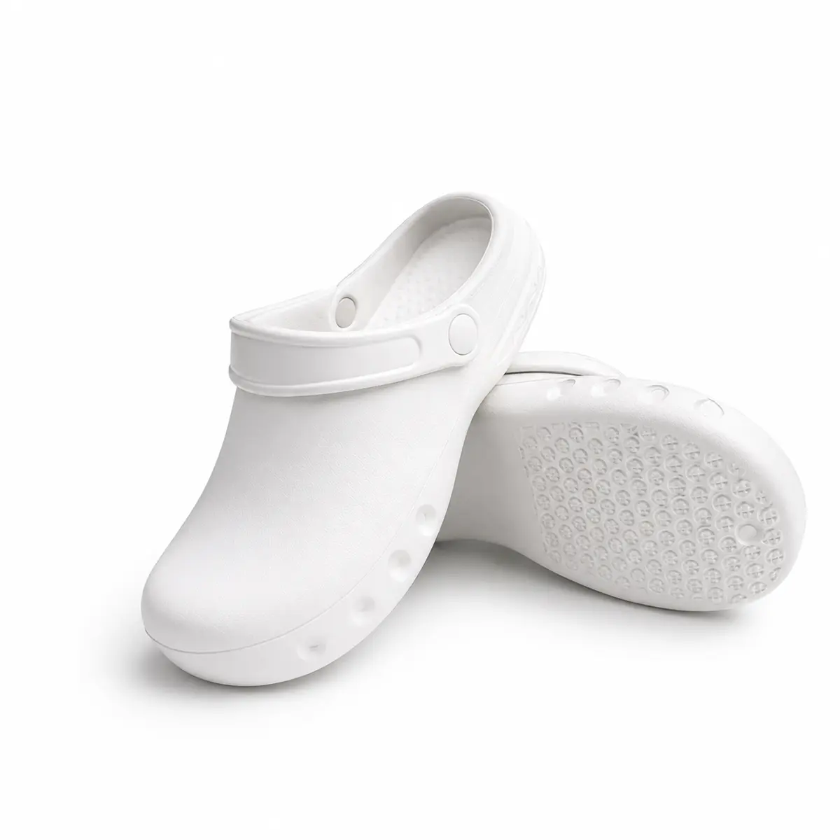 Unisex EVA Medical Clogs - Lightweight Non-Slip Nurse Work Shoes - White - EU 37 gallery image 1