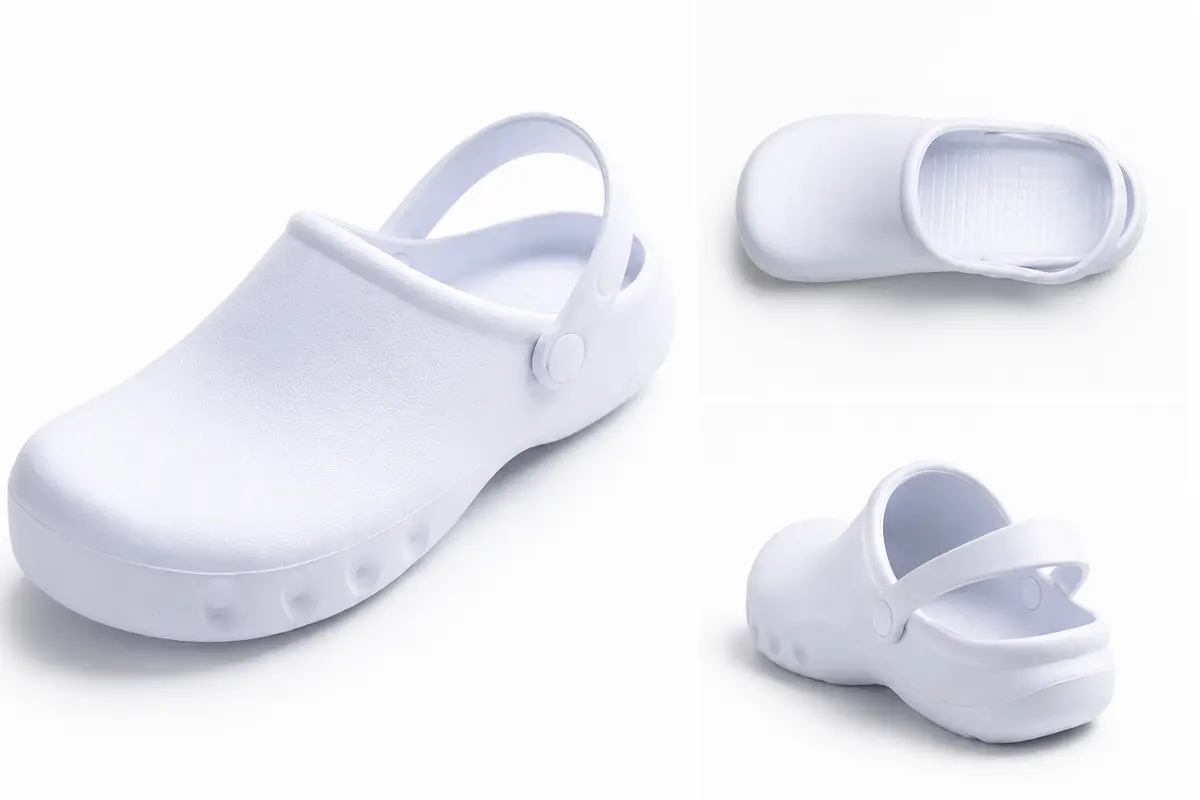 Unisex EVA Medical Clogs - Lightweight Non-Slip Nurse Work Shoes - White - EU 37 gallery image 5