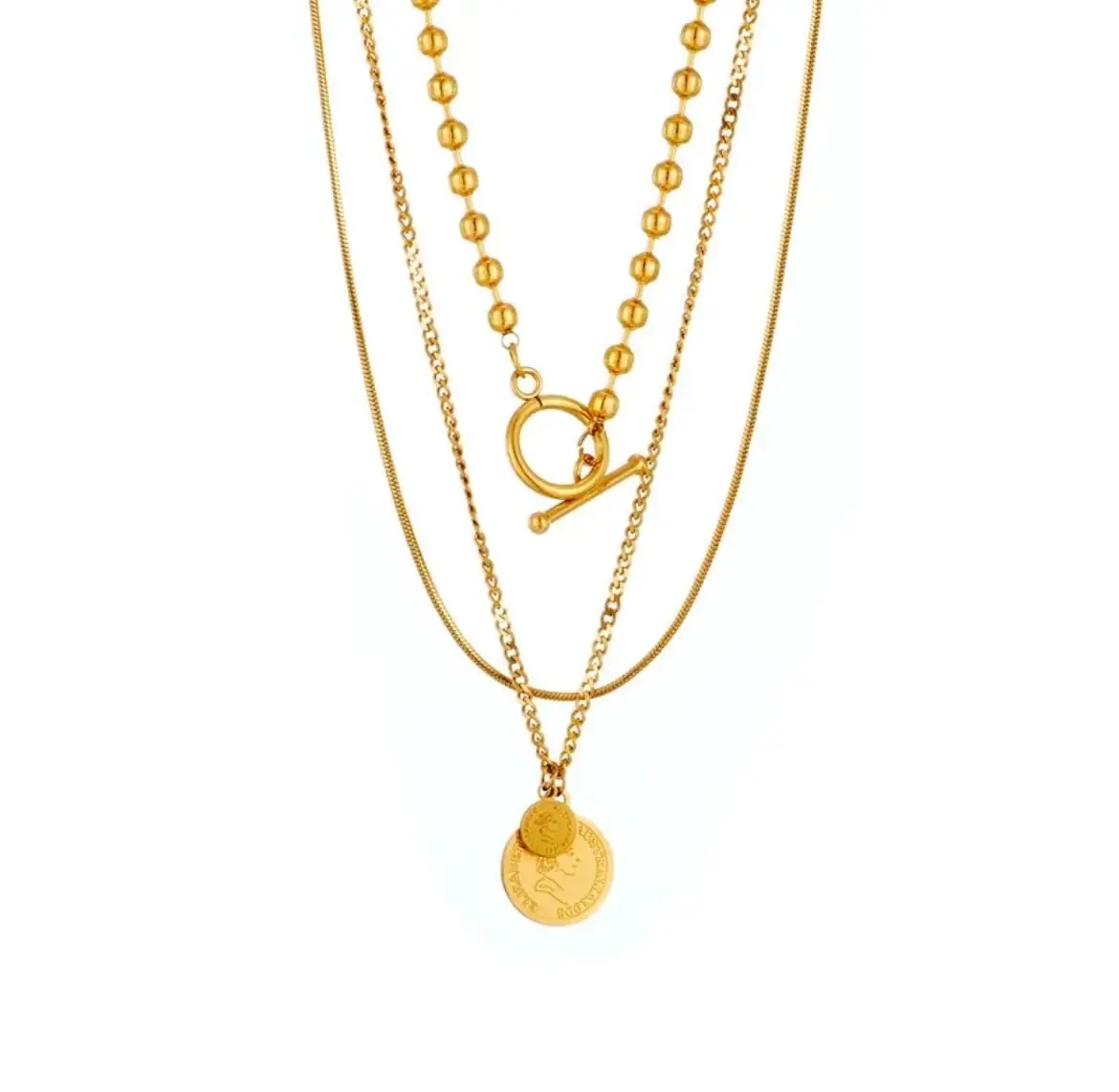 Women's 304 Stainless Steel Necklace - 18K Gold-Plated gallery image 4