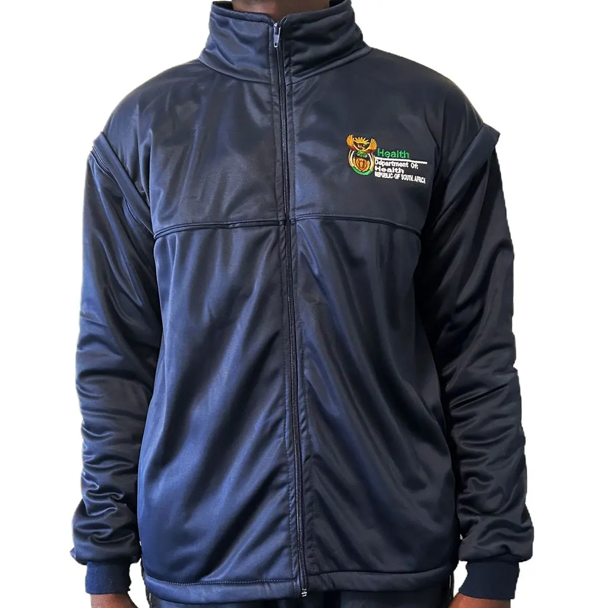 Premium Navy Nursing Jacket - Removable Sleeves (Long & Short Sleeve) gallery image 2