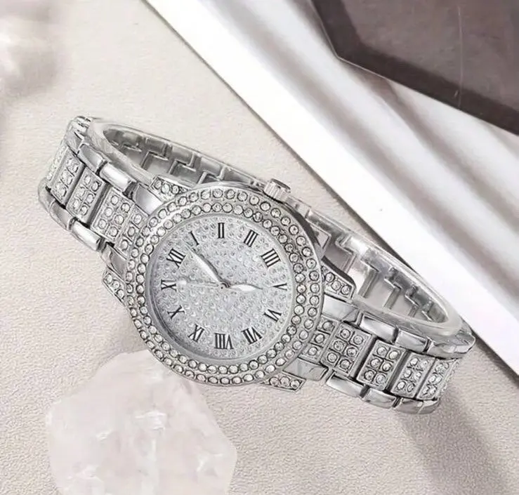 Luxury 6-Piece Silver-Tone Women's Quartz Watch & Jewelry Gift Set gallery image 2