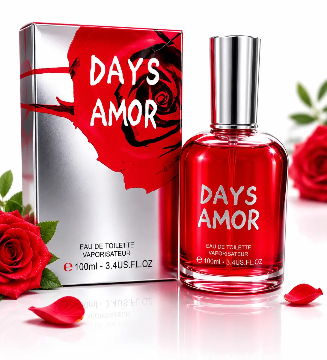 Days Amor Eau de Toilette-Passionate Floral Fruity Women's Fragrance -100ml gallery image 2