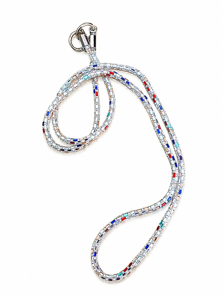 Luxury Crystal Rhinestone Phone Lanyard & Keychain Strap with 2 Adapters gallery image 2