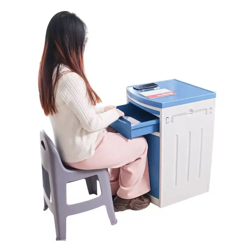Premium Mobile Bedside Medical Cabinet - Drawer Locker on Wheels gallery image 3