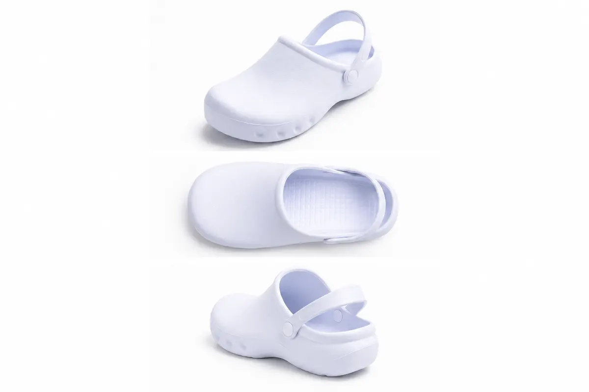 Unisex EVA Medical Clogs - Lightweight Non-Slip Nurse Work Shoes - White - EU 37 gallery image 4