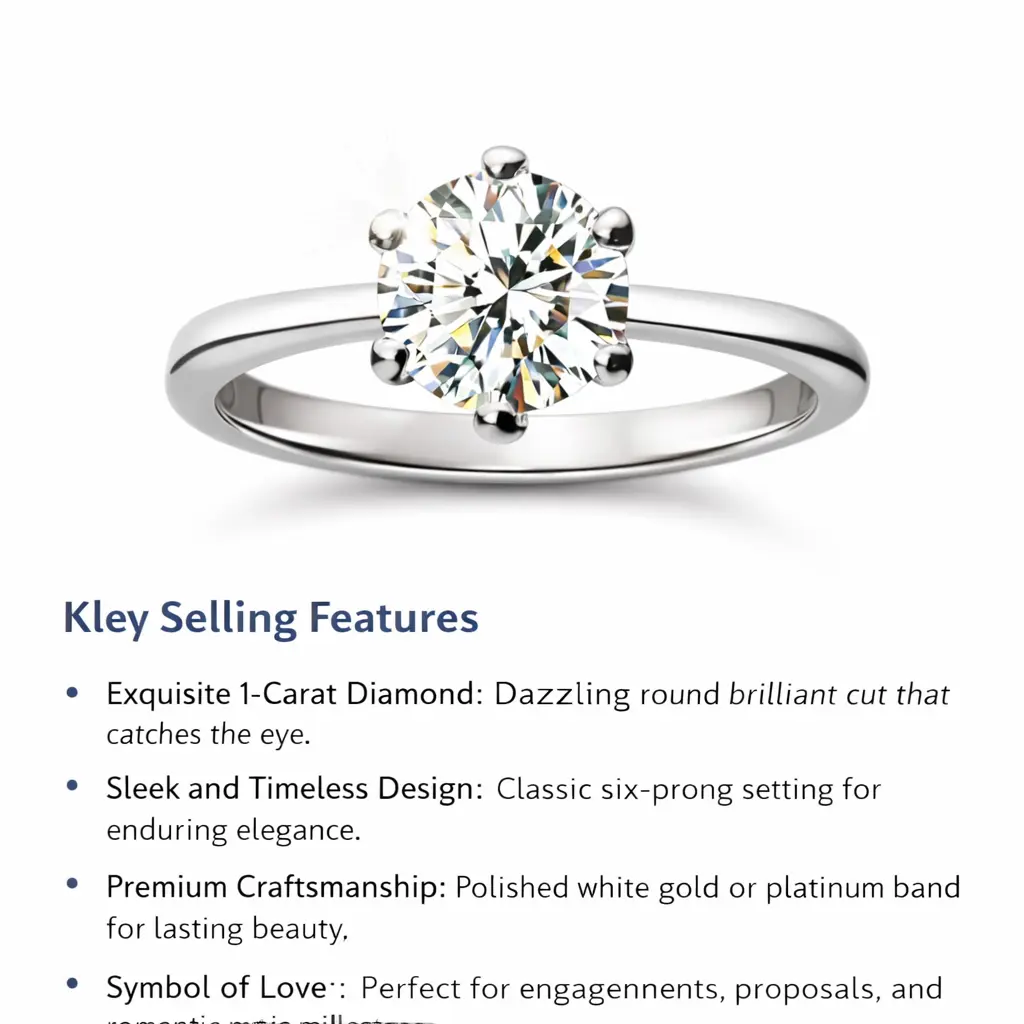 1 Carat Radiant Geometry Adjustable Rhinestone Ring gallery image 5