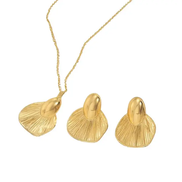 Women's Elegant Heart and Flower Jewellery Set - Timeless Stainless Steel Glamour