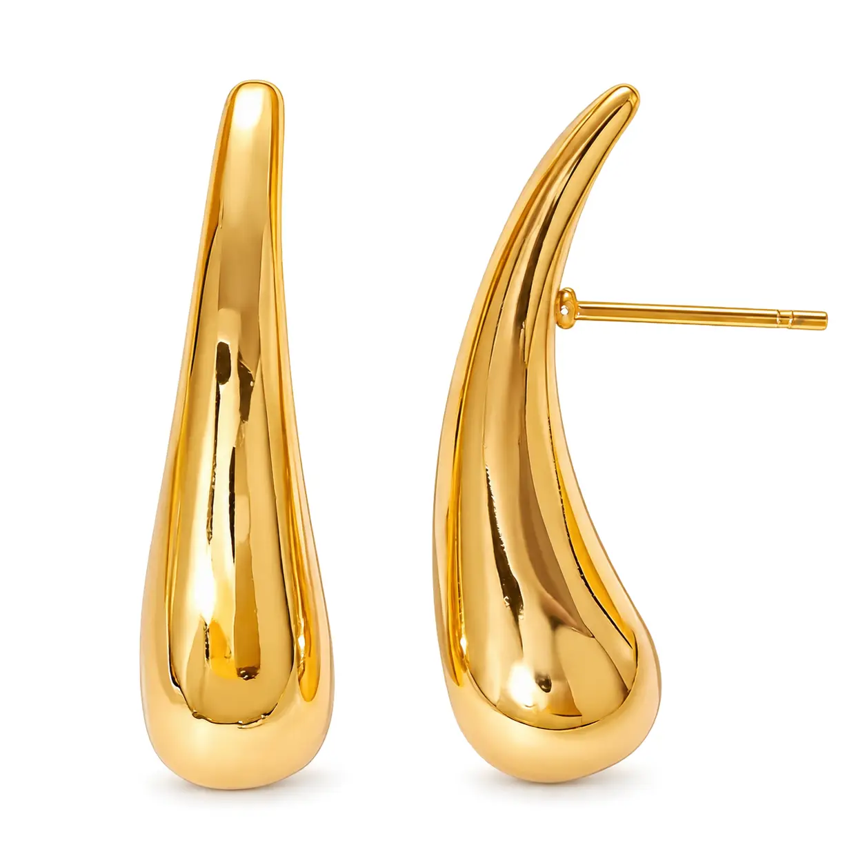Three-dimensional Water Droplets Earrings for Women in 304 Stainless Steel