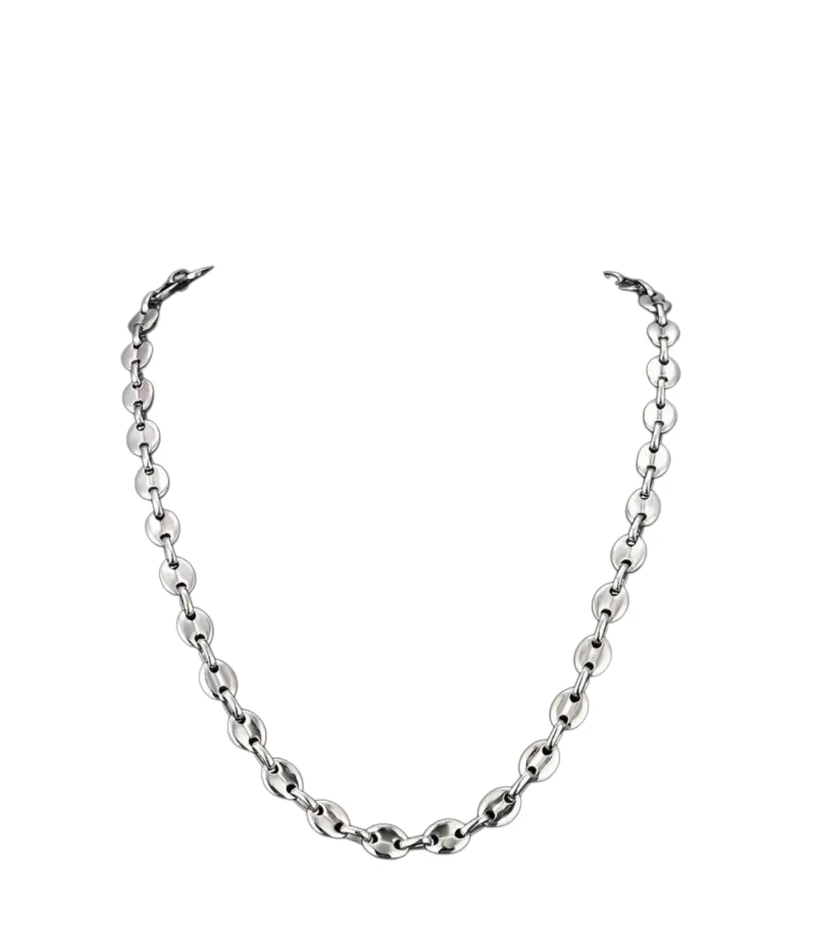 Simple Geometric Titanium Steel Men's Necklace