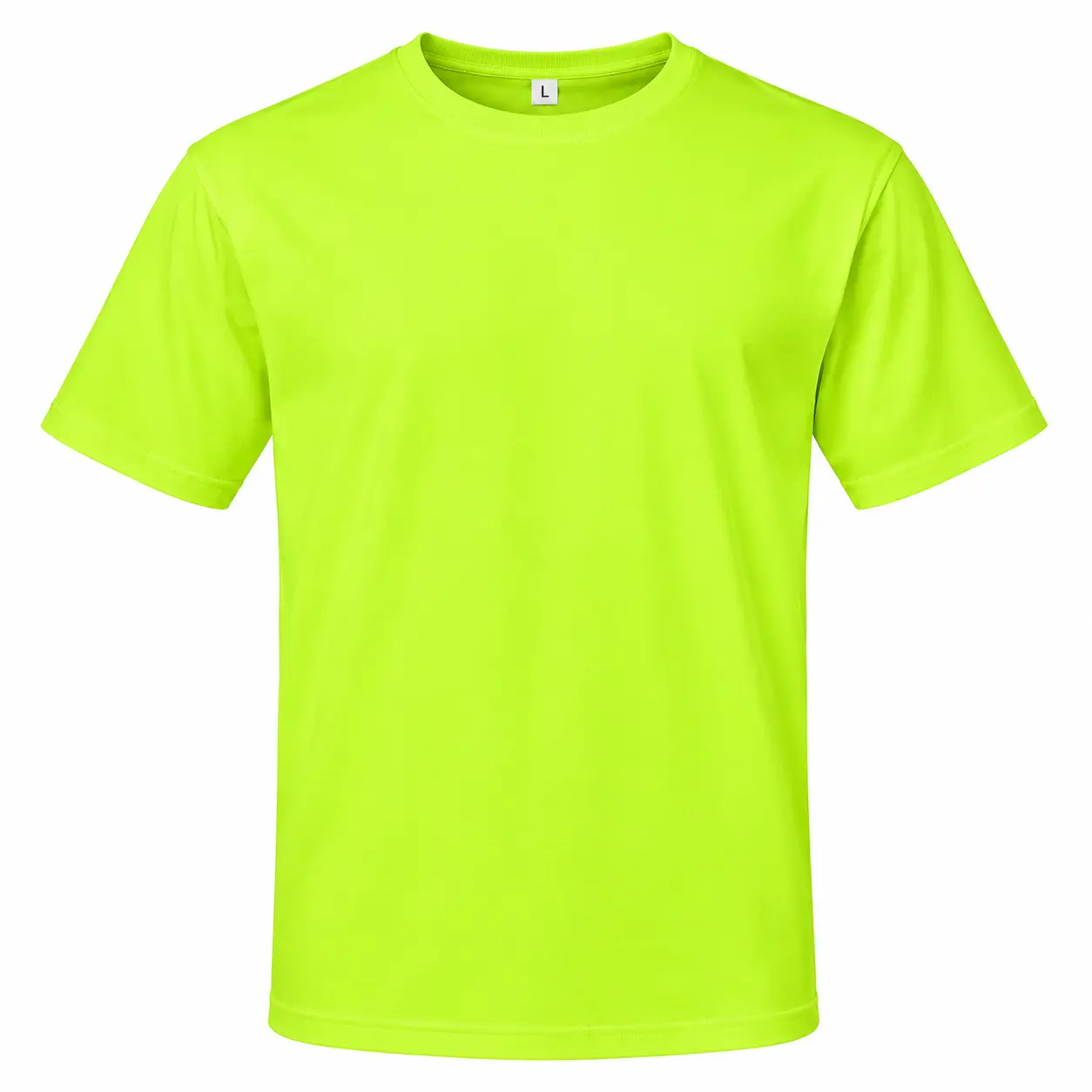 Premium Heavyweight 100% Cotton T-Shirt - Classic Regular Fit - Lime - L