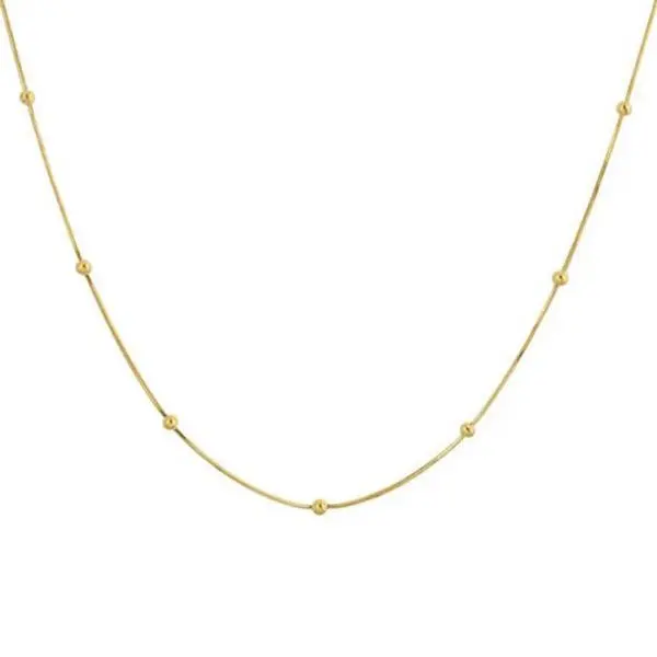 Women's Titanium Steel Geometric Pendant Necklace - Gold