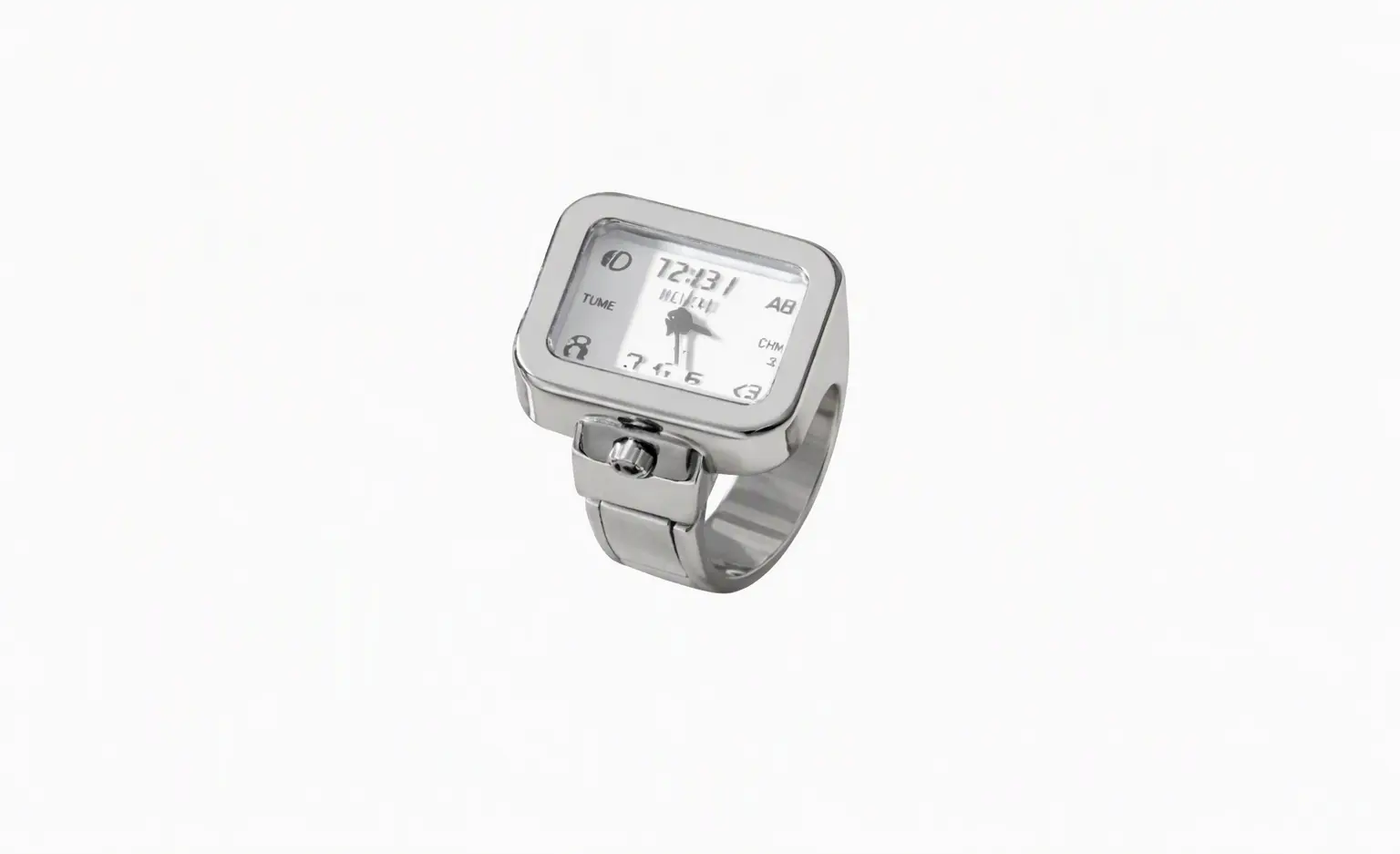 Elegant Adjustable Ring Watch for Women - Stylish Fashion Jewelry Timepiece