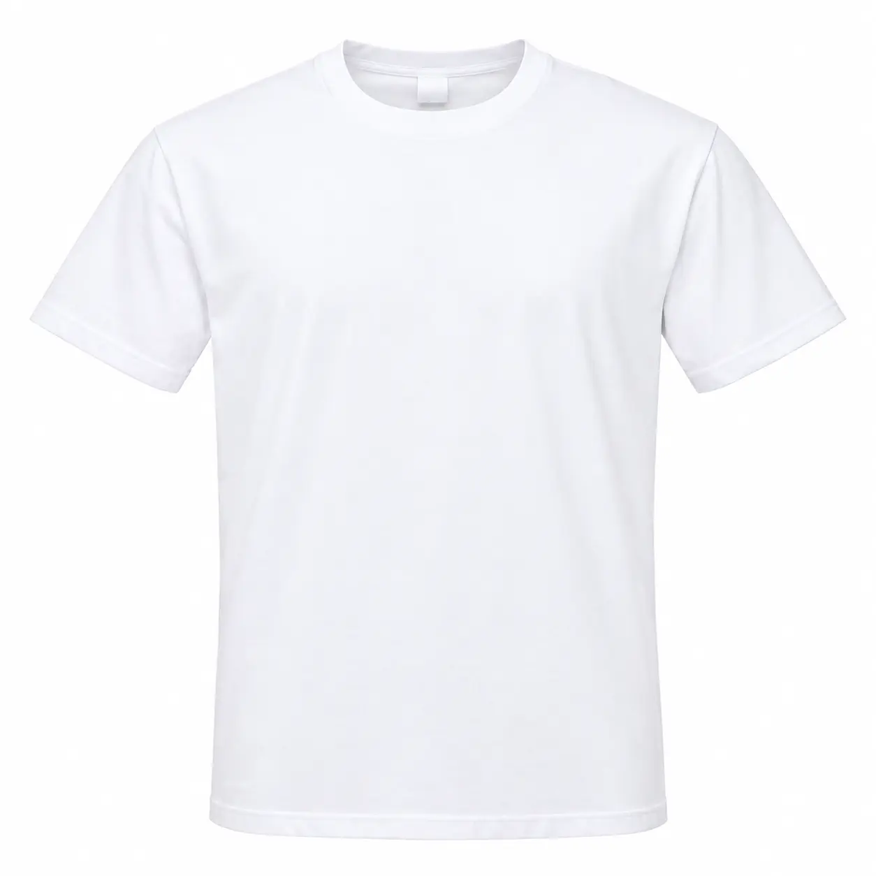 Premium Heavyweight 100% Cotton T-Shirt - Classic Regular Fit - White - M