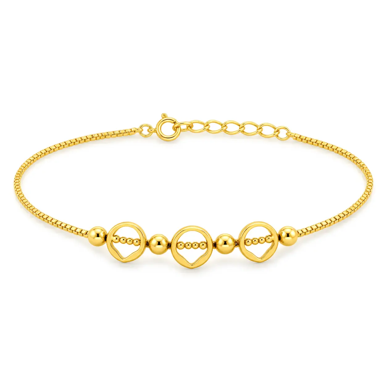Waterproof Non Tarnish Gold Titanium Steel Anklet for Women in Simple