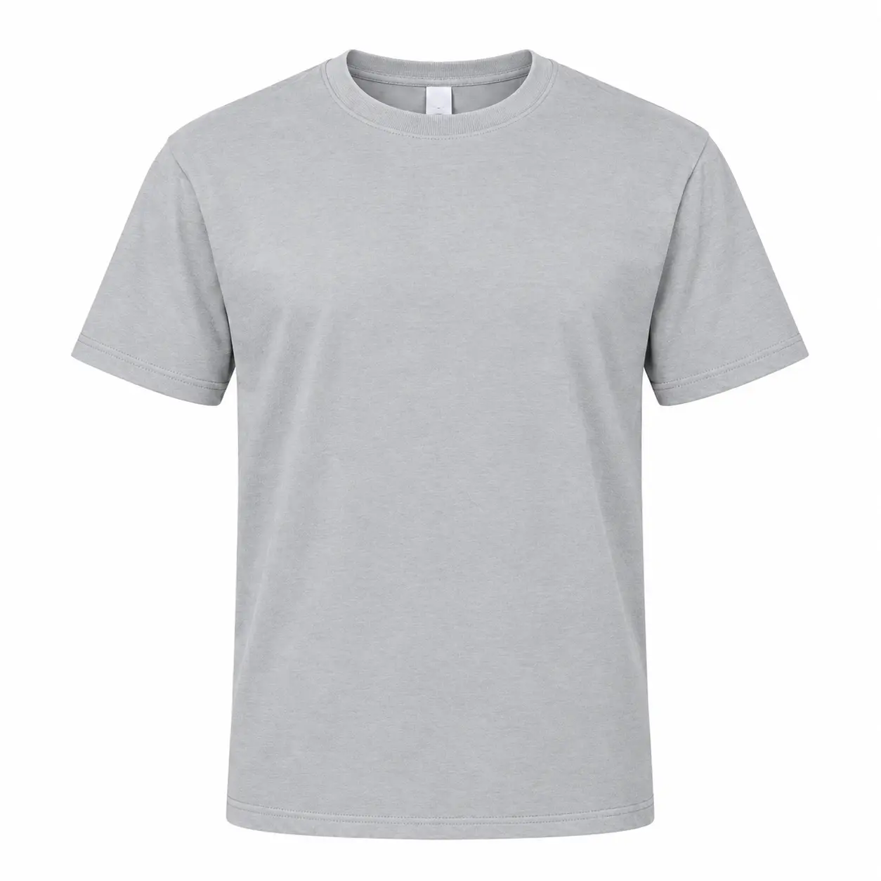 Premium Heavyweight 100% Cotton T-Shirt - Classic Regular Fit - Grey - L