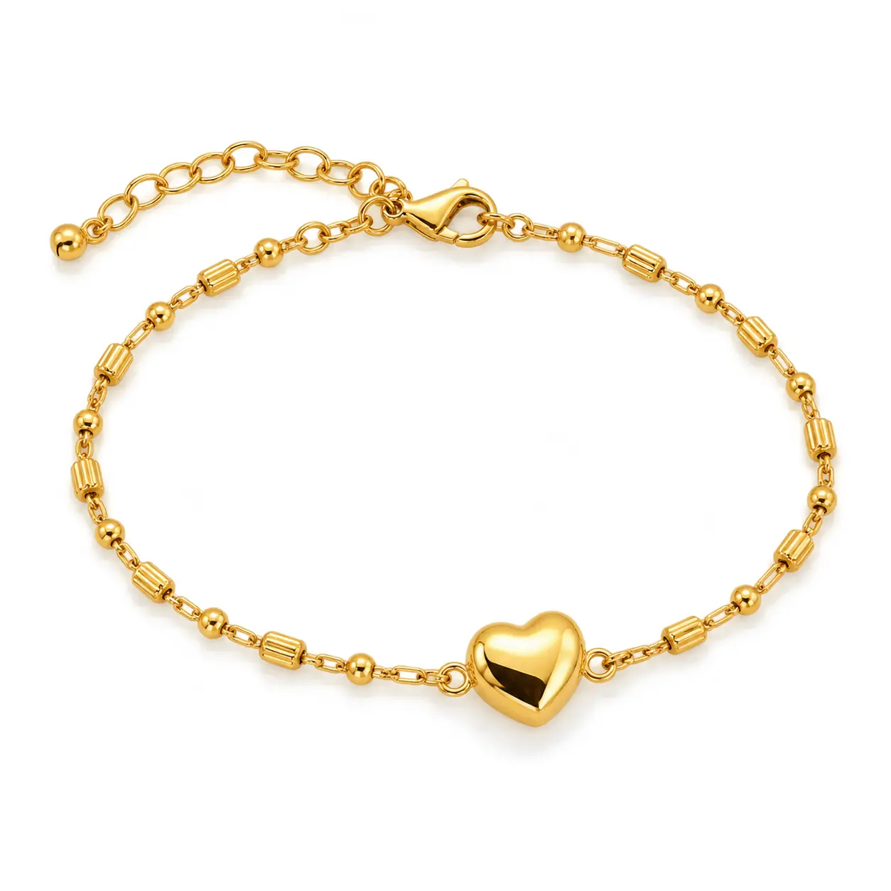 Heart Shape Bracelets for Women in New Style with Titanium Steel Chain and