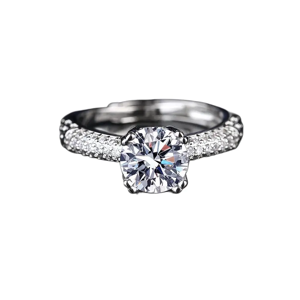 Elegant Moissanite Engagement Ring for Women 1 Carat