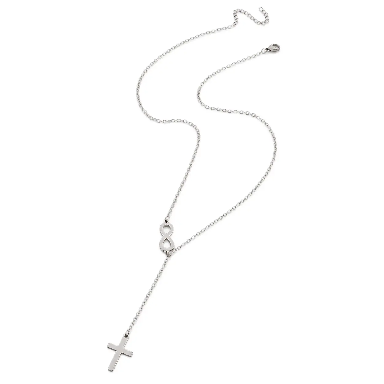 Elegant Gold Cross Pendant Necklace for Women with Waterproof Non Tarnish