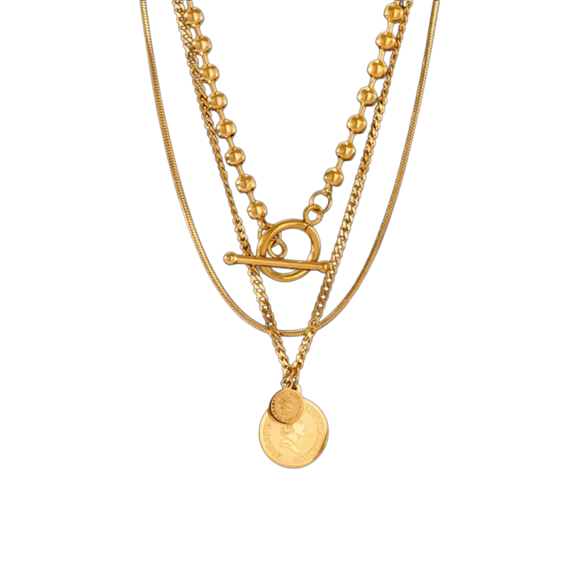 Women's 304 Stainless Steel Necklace - 18K Gold-Plated