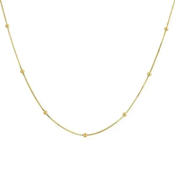 Women's Titanium Steel Geometric Pendant Necklace - Gold