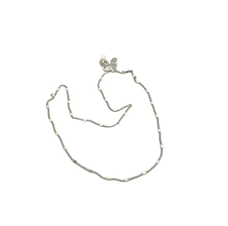 Luxueux 925 Sterling Silver Solid Color Necklace-Elegant Jewelry for Women