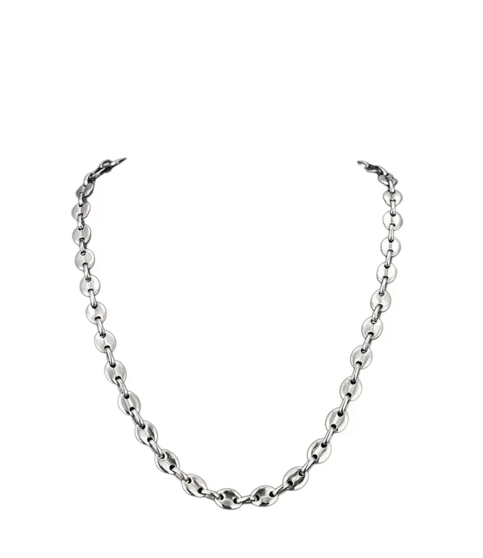 Simple Geometric Titanium Steel Men's Necklace
